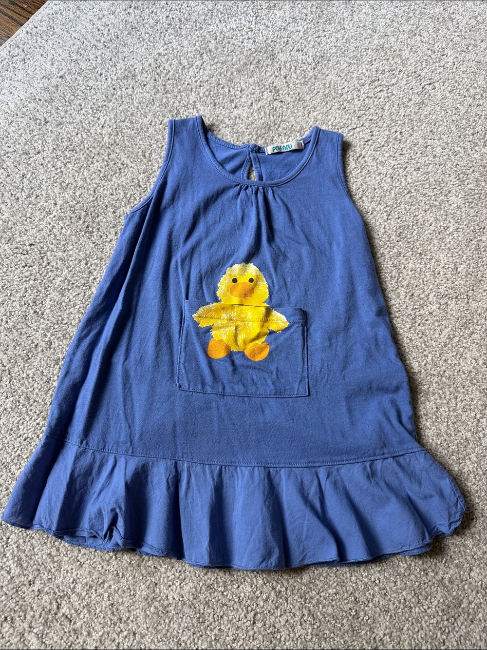 Pou Nou Girls' Duck Pocket Dress
